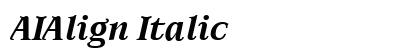 AIAlign Italic preview