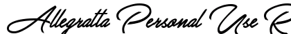 Allegratta Personal Use Regular font free download