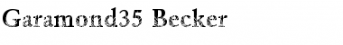 Garamond35 Becker Regular Font