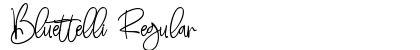 Bluettelli Regular Font Preview