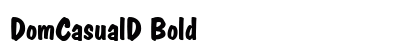 DomCasualD Bold Font Preview