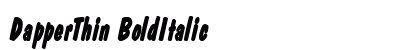 DapperThin BoldItalic preview