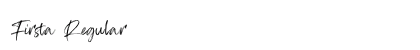 Firsta Regular Font Preview