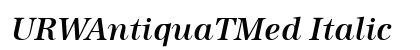 URWAntiquaTMed Italic preview