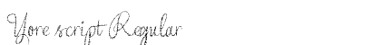Yore script Regular