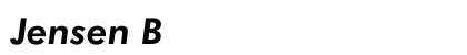 Jensen Bold Italic Regular Font Jensen Bold Italic Regular Font Preview