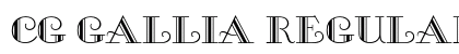 Cg Gallia Regular (OpenType) Font Preview
