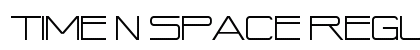 Time N Space Regular Font Preview