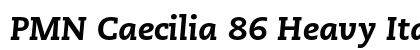 PMN Caecilia 86 Heavy Italic preview