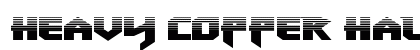 Heavy Copper Halftone Regular Font Preview