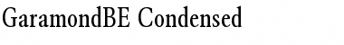 GaramondBE-Condensed Roman Font