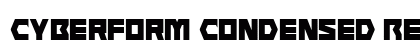 Cyberform Condensed Regular Font Preview Cyberform Condensed Regular Font Preview