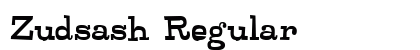 Zudsash Regular Font Preview