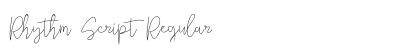Rhythm Script Regular preview