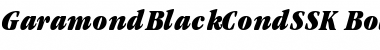 GaramondBlackCondSSK Bold Italic