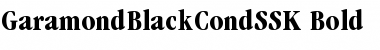 GaramondBlackCondSSK Font