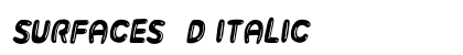 Surfaces 3D Italic preview Surfaces 3D Italic preview