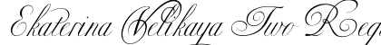 Ekaterina Velikaya Two Regular Font Preview