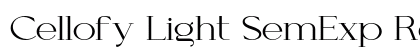 Cellofy Light SemExp Regular preview Cellofy Light SemExp Regular preview
