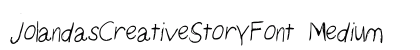JolandasCreativeStoryFont Medium