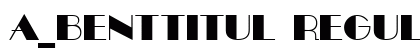 a_BentTitul Regular Font Preview