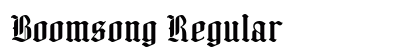Boomsong Regular preview
