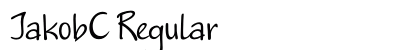 JakobC Regular Font Preview
