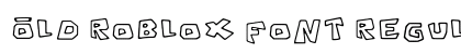 Old Roblox Font Regular font free download