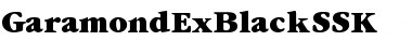 GaramondExBlackSSK Regular Font