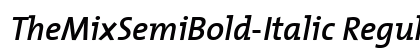 TheMixSemiBold-Italic Regular