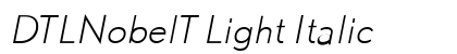 DTLNobelT Light Italic preview