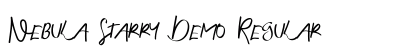 Nebula Starry Demo Regular Font Preview