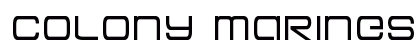 Colony Marines Regular Font Preview