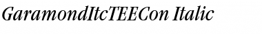 GaramondItcTEECon Italic Font