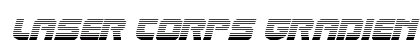 Laser Corps Gradient Italic Regular Font Preview