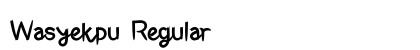 Wasyekpu Regular preview