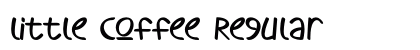 little coffee Regular Font Preview
