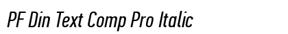 PF Din Text Comp Pro Italic font free download