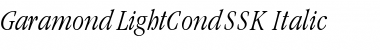 GaramondLightCondSSK Italic