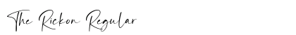The Rickon Regular Font Preview