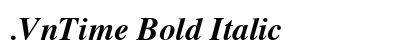 .VnTime Bold Italic preview
