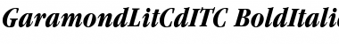 GaramondLitCdITC Bold Italic Font
