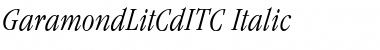 GaramondLitCdITC Italic Font