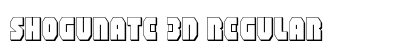 Shogunate 3D Regular Font Preview