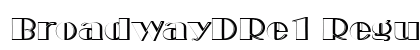 BroadwayDRe1 Regular Font Preview