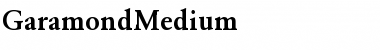 GaramondMedium- Regular Font