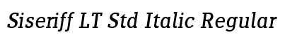 Siseriff LT Std Italic Regular preview