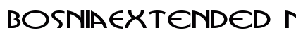 BosniaExtended Normal Font Preview