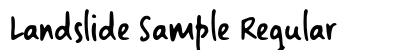 Landslide Sample Regular preview