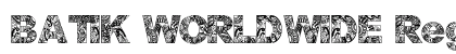 BATIK WORLDWIDE Regular Font Preview